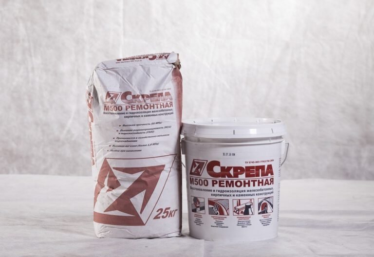 დაზიანებული ბეტონის აღდგენა Skrepa M500 სარემონტოთი