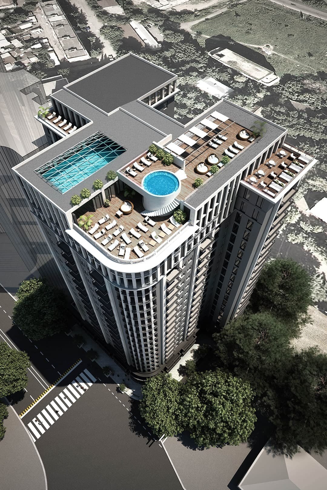 იქსორი შარტავა - აუზი სახურავზე ჰიდროიზოლაცია პენეტრონ ადმიქსით