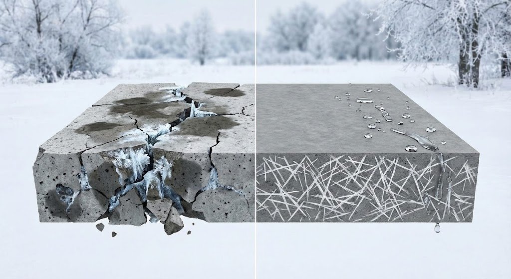 პენეტრონის ყინვა-გამძლე მასალები ზამთარში