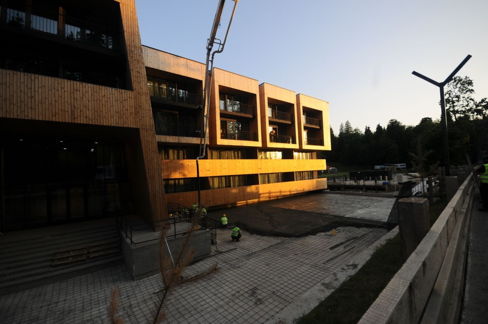 ტექტონი ბაკურიანი - მშენებლობა ზამთარში