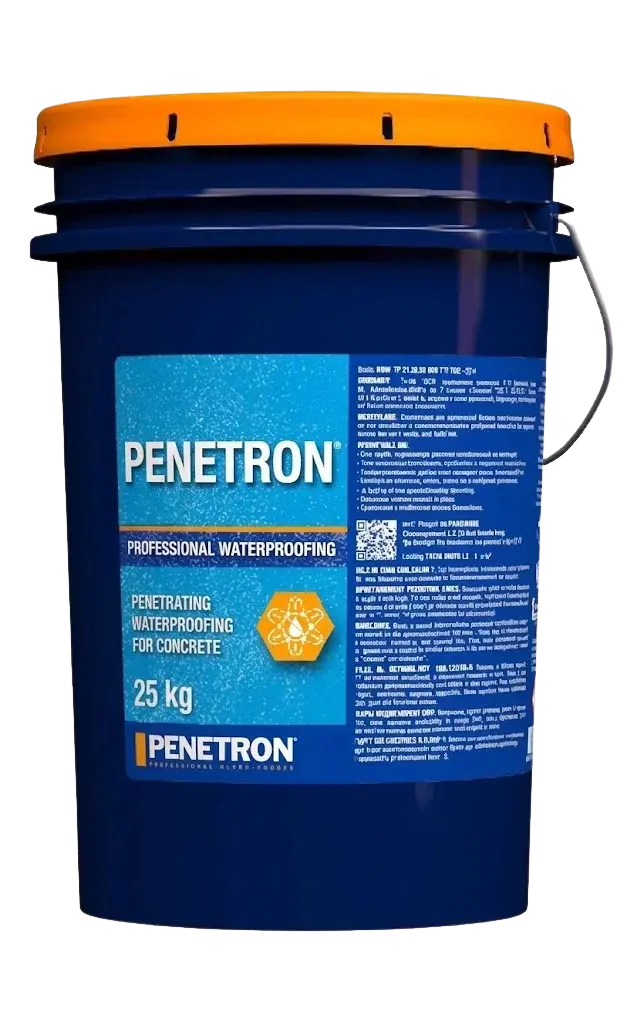 Penetron - წასასმელი კრისტალური ჰიდროიზოლაცია ბეტონისთვის